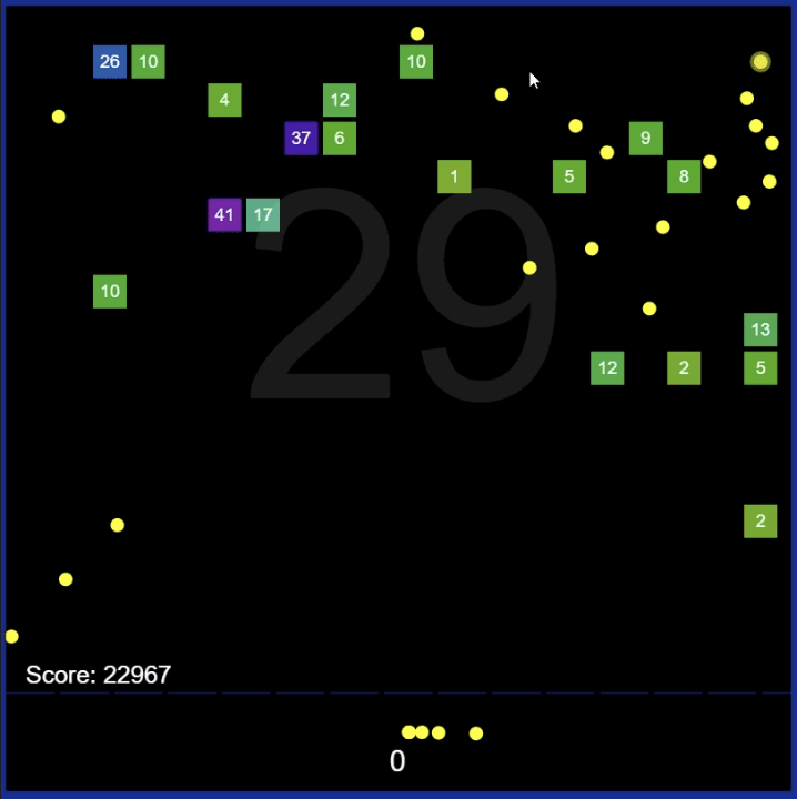 I created a modern blockbreaker game using JavaScript and an HTML5 canvas. It featured multiple levels, progressive difficulty, and crisp collision physics.